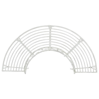 vidaXL Tree Bench 4-Seater 160 x 80 x 89 cm Steel Antique White - 31598