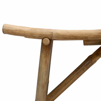vidaXL Garden Bench 110 x 45 x 50 cm Bamboo Natural Rectangular - Brown