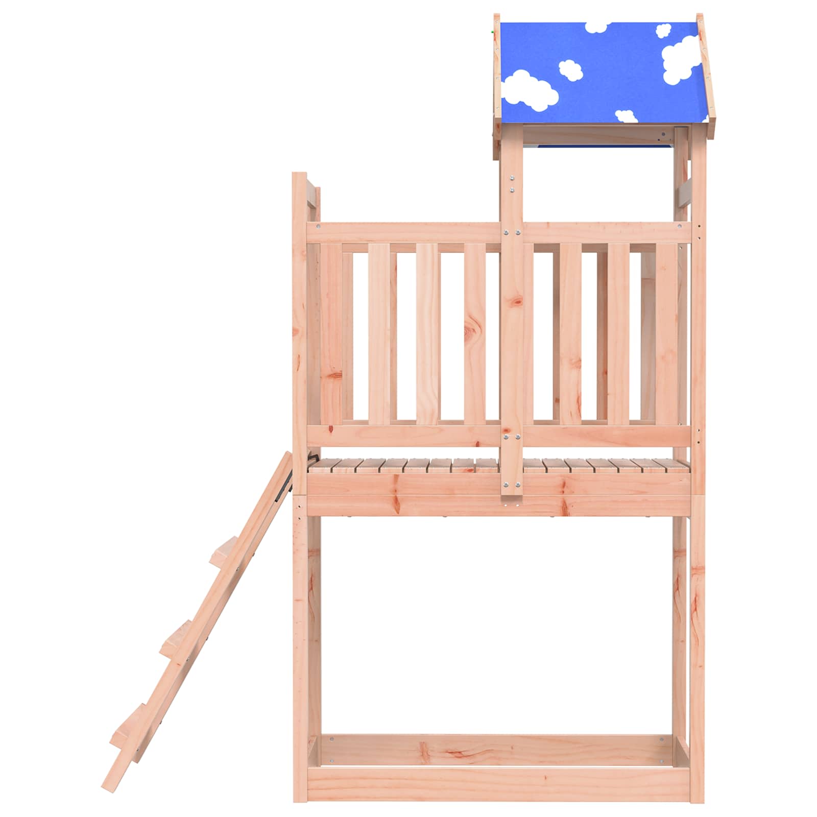 vidaXL Play Tower Brown 52.5 x 110.5 x 215 cm Solid Douglas Wood