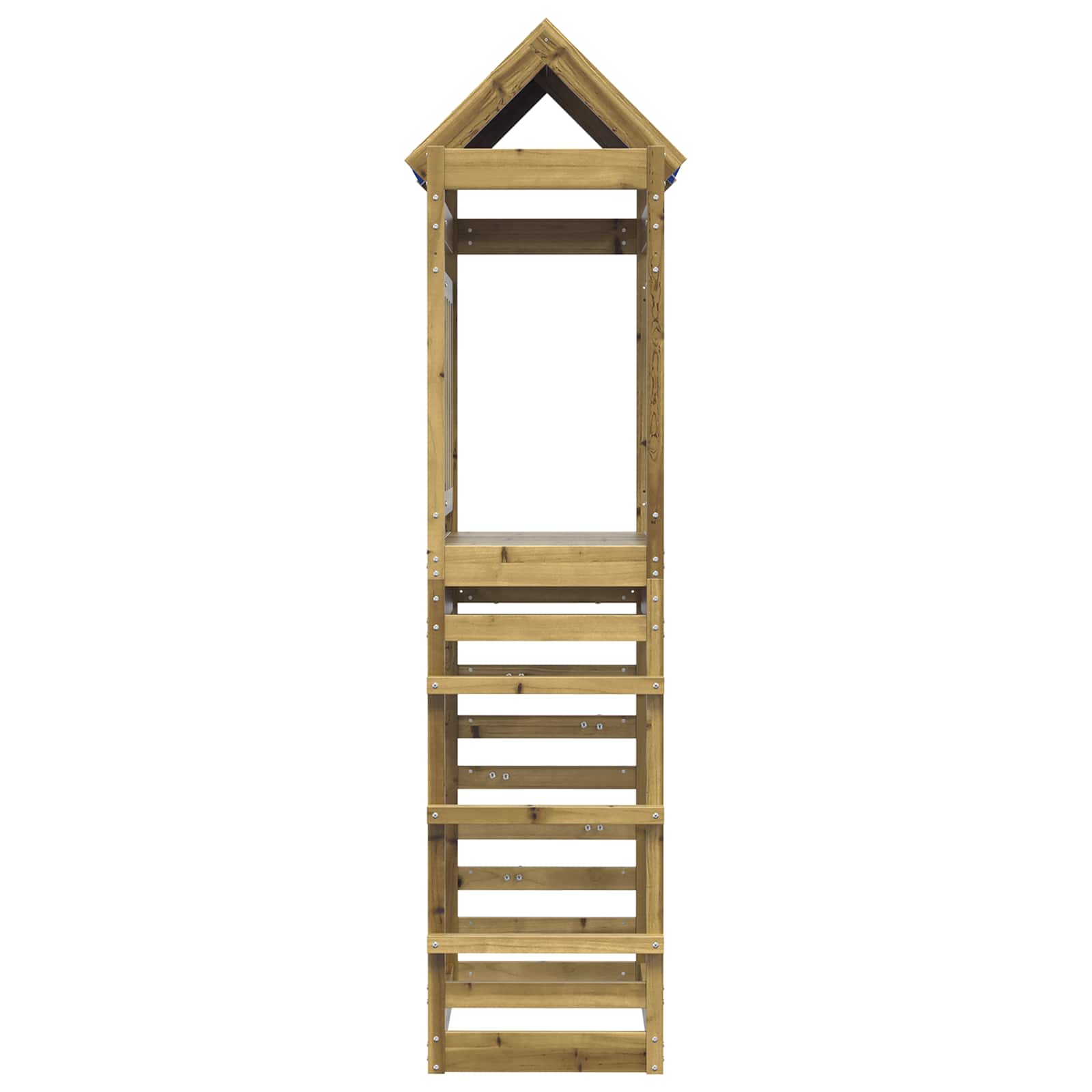 vidaXL Play Tower Brown 85 x 52.5 x 239 cm Solid Impregnated Wood - 33960