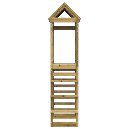 vidaXL Play Tower Brown 85 x 52.5 x 239 cm Solid Impregnated Wood - 33960
