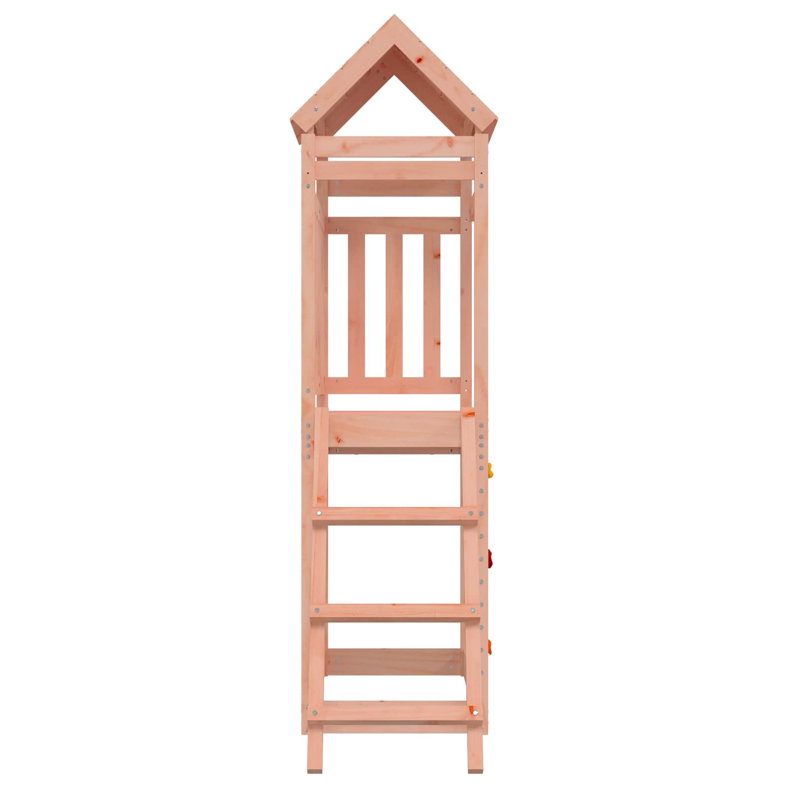 vidaXL Play Tower Brown 110.5 x 52.5 x 214 cm Solid Douglas Wood