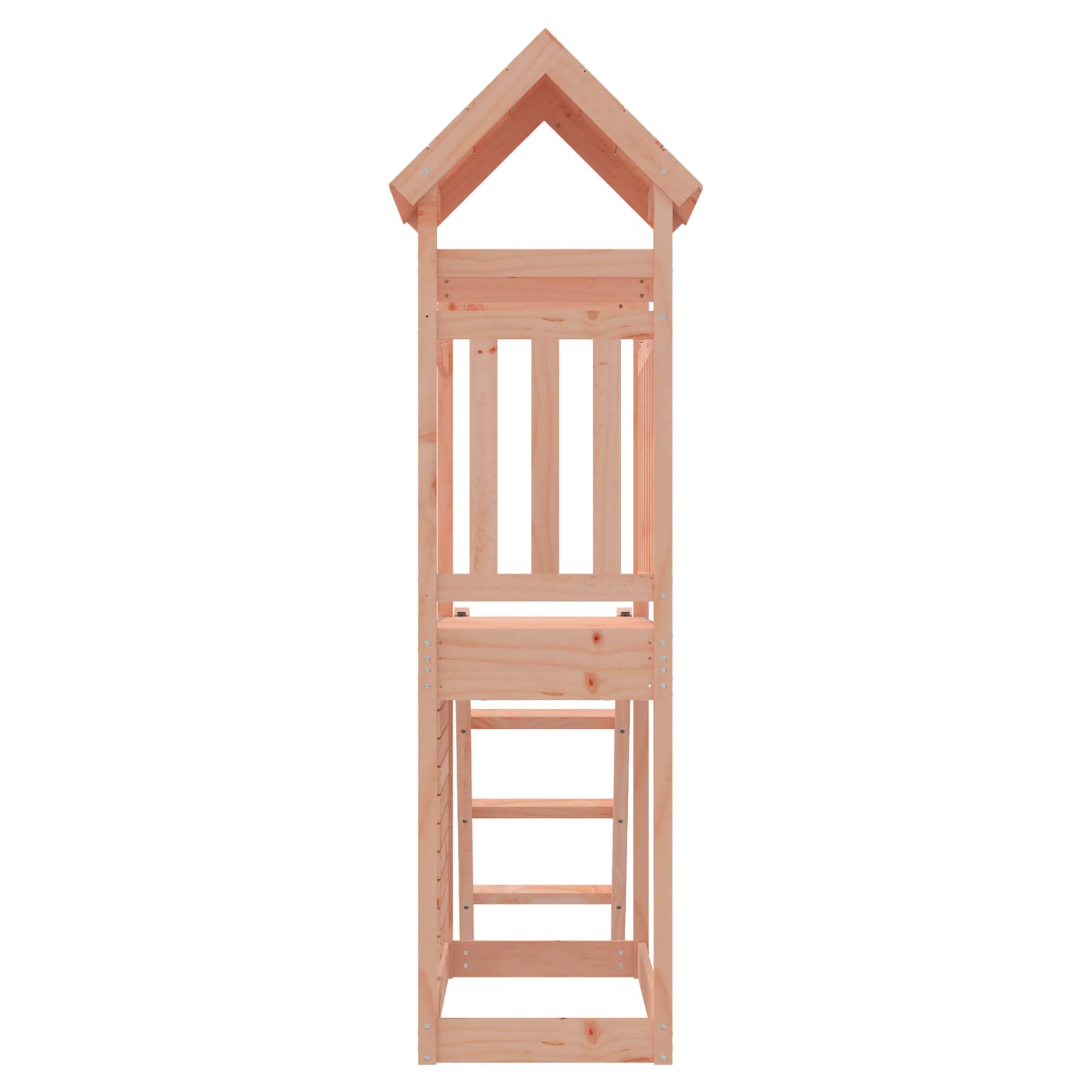 vidaXL Play Tower Brown 110.5 x 52.5 x 214 cm Solid Douglas Wood