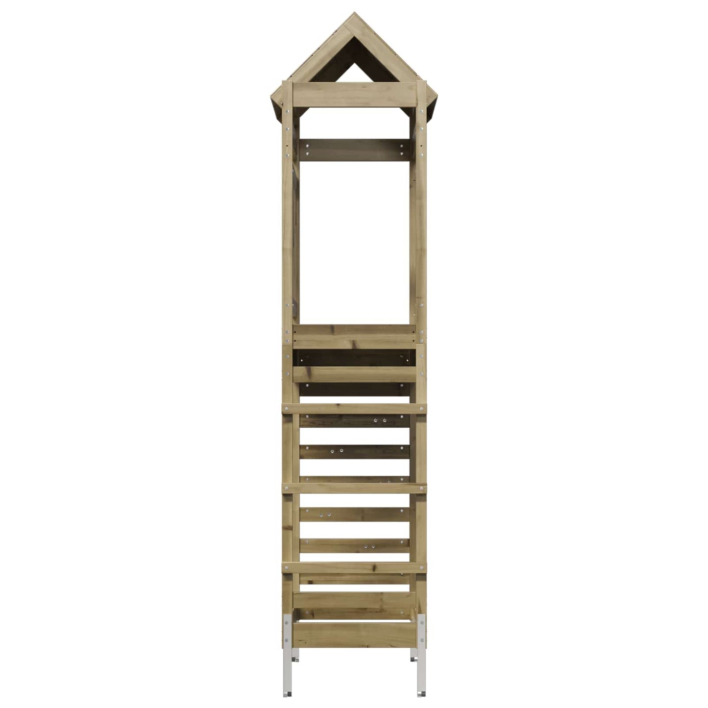 vidaXL Play Tower Brown 52.5 x 85 x 238 cm Solid Impregnated Wood - 33989