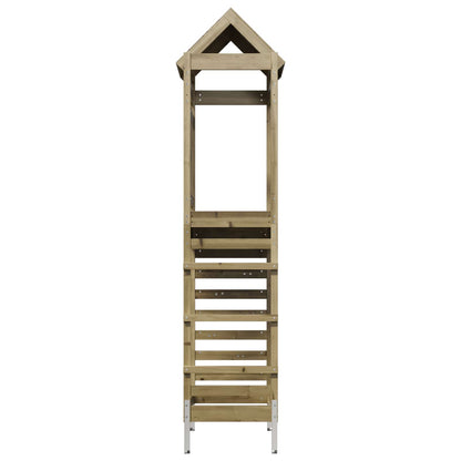 vidaXL Play Tower Brown 52.5 x 85 x 238 cm Solid Impregnated Wood - 33989