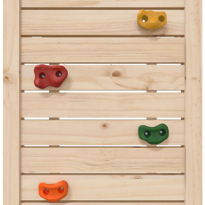 vidaXL Play Tower Brown 53 x 110.5 x 214 cm Solid Pine Wood