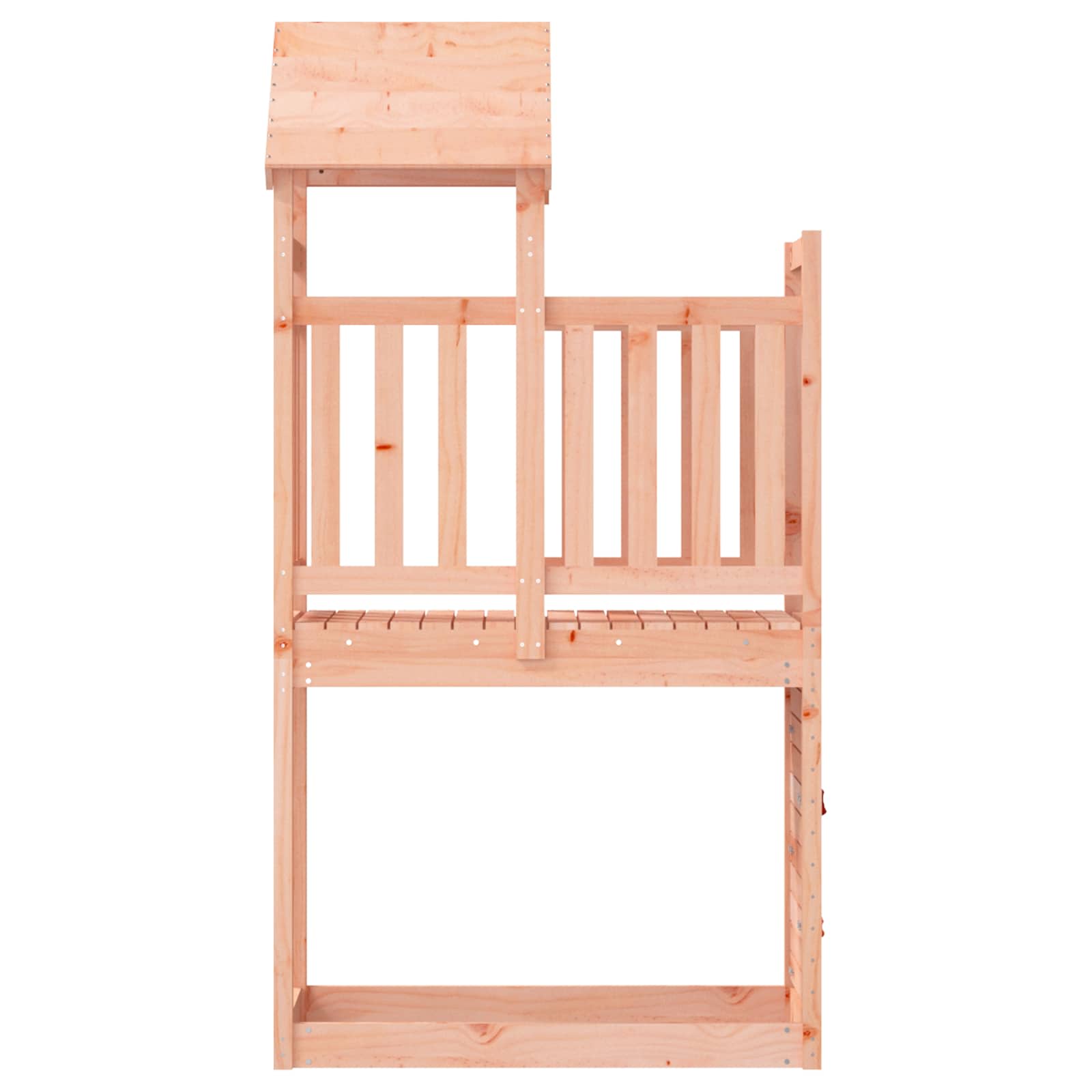 vidaXL Play Tower Brown 53 x 110.5 x 214 cm Solid Douglas Wood