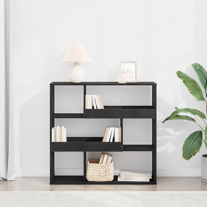 vidaXL Book Shelf 4-Tier 100 x 33 x 94.5 cm Engineered Wood Black Oak - 58086