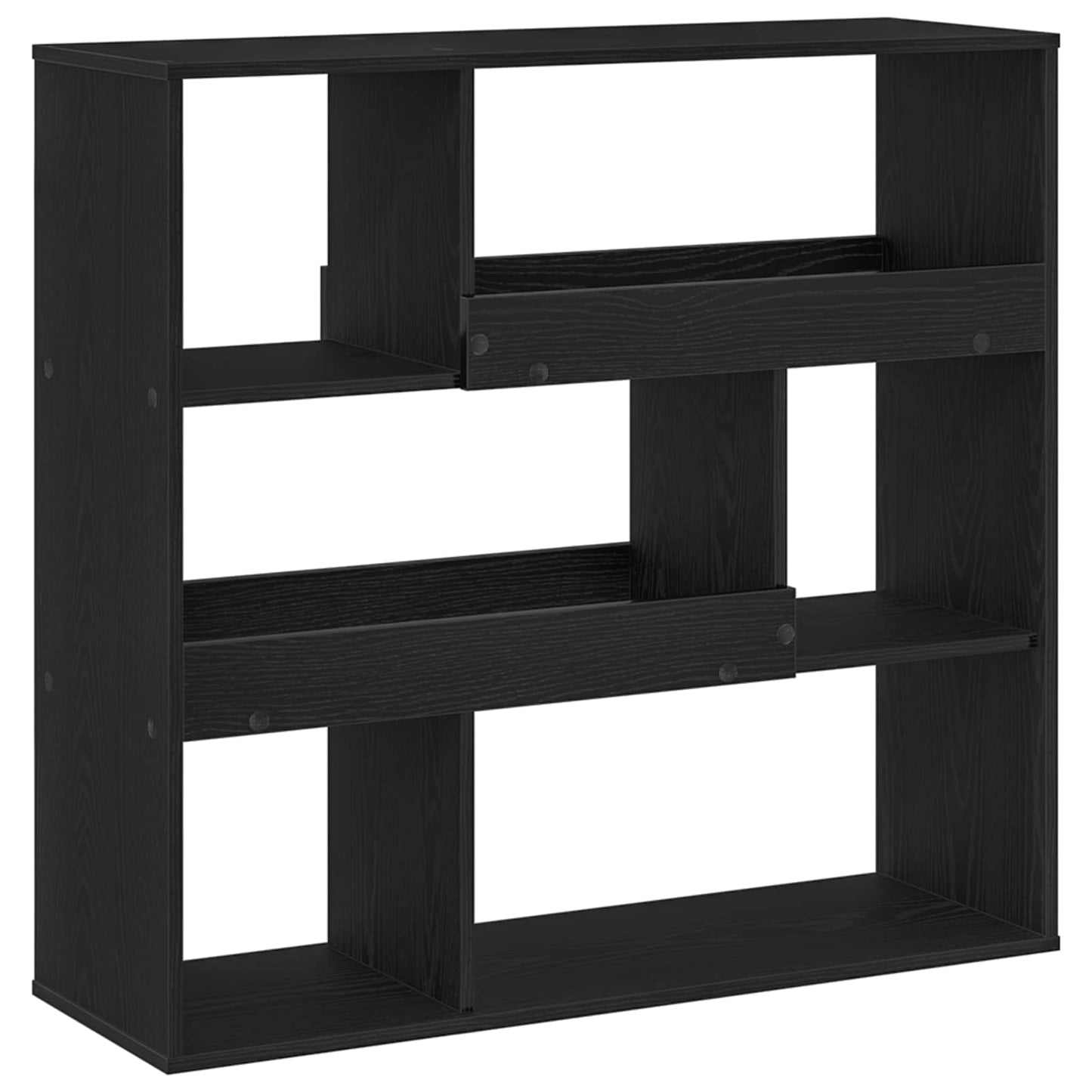 vidaXL Book Shelf 4-Tier 100 x 33 x 94.5 cm Engineered Wood Black Oak - 58086