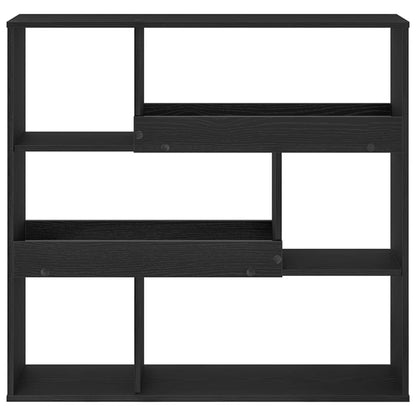 vidaXL Book Shelf 4-Tier 100 x 33 x 94.5 cm Engineered Wood Black Oak - 58086