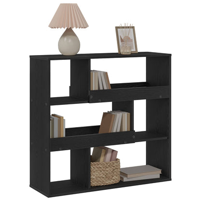 vidaXL Book Shelf 4-Tier 100 x 33 x 94.5 cm Engineered Wood Black Oak - 58086