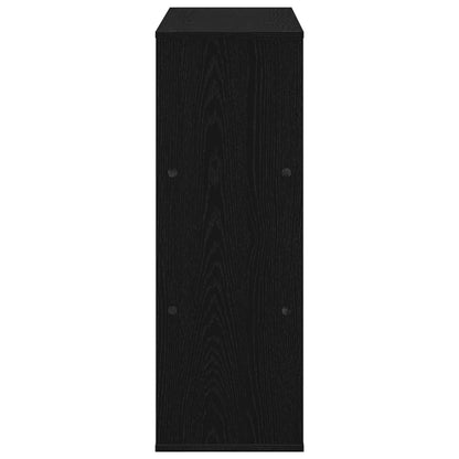 vidaXL Book Shelf 4-Tier 100 x 33 x 94.5 cm Engineered Wood Black Oak - 58086
