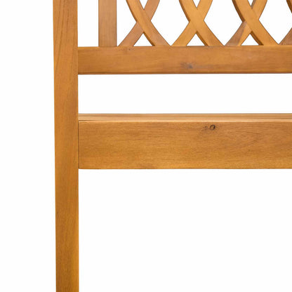 vidaXL Outdoor Bench Natural 110 x 55.5 x 90 cm Solid Acacia Wood - Brown