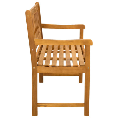 vidaXL Outdoor Bench Natural 110 x 55.5 x 90 cm Solid Acacia Wood - Brown