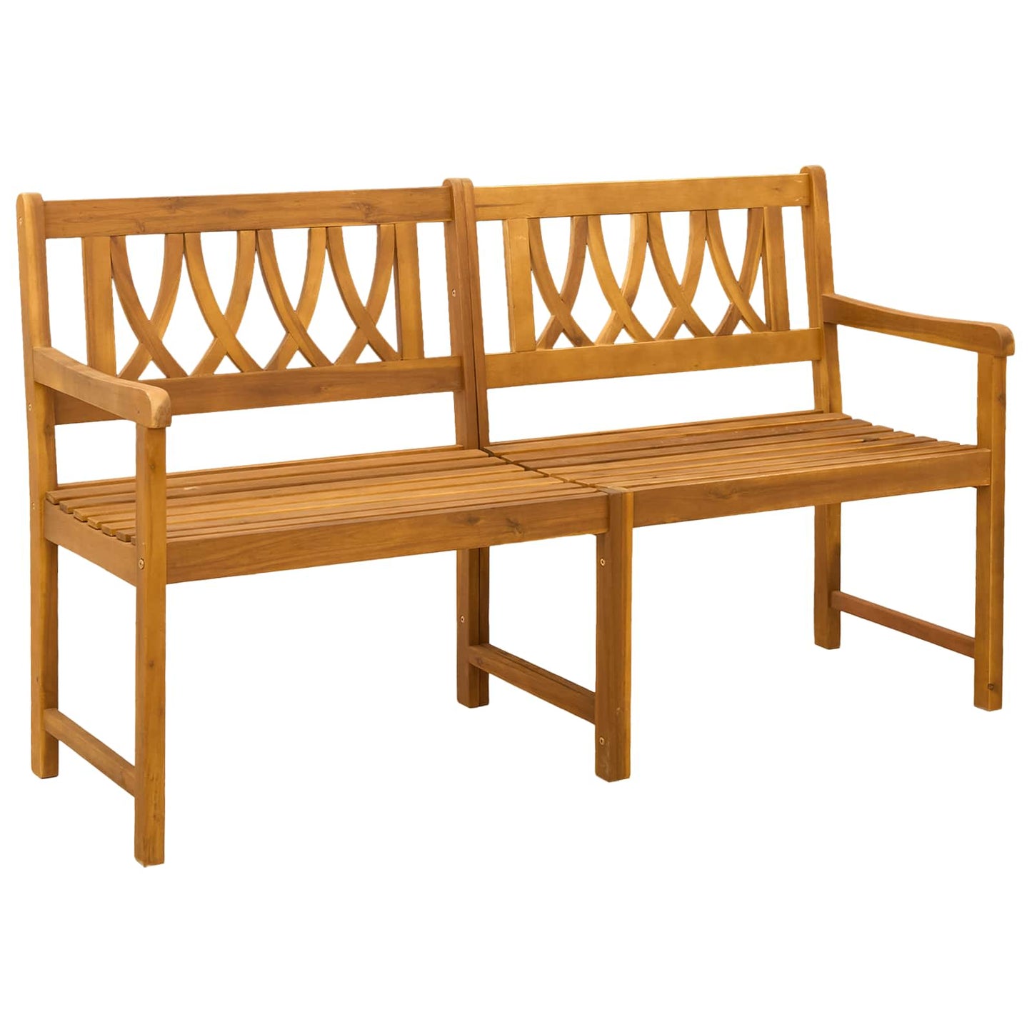 vidaXL Outdoor Bench Natural 150 x 55.5 x 90 cm Solid Acacia Wood - Brown