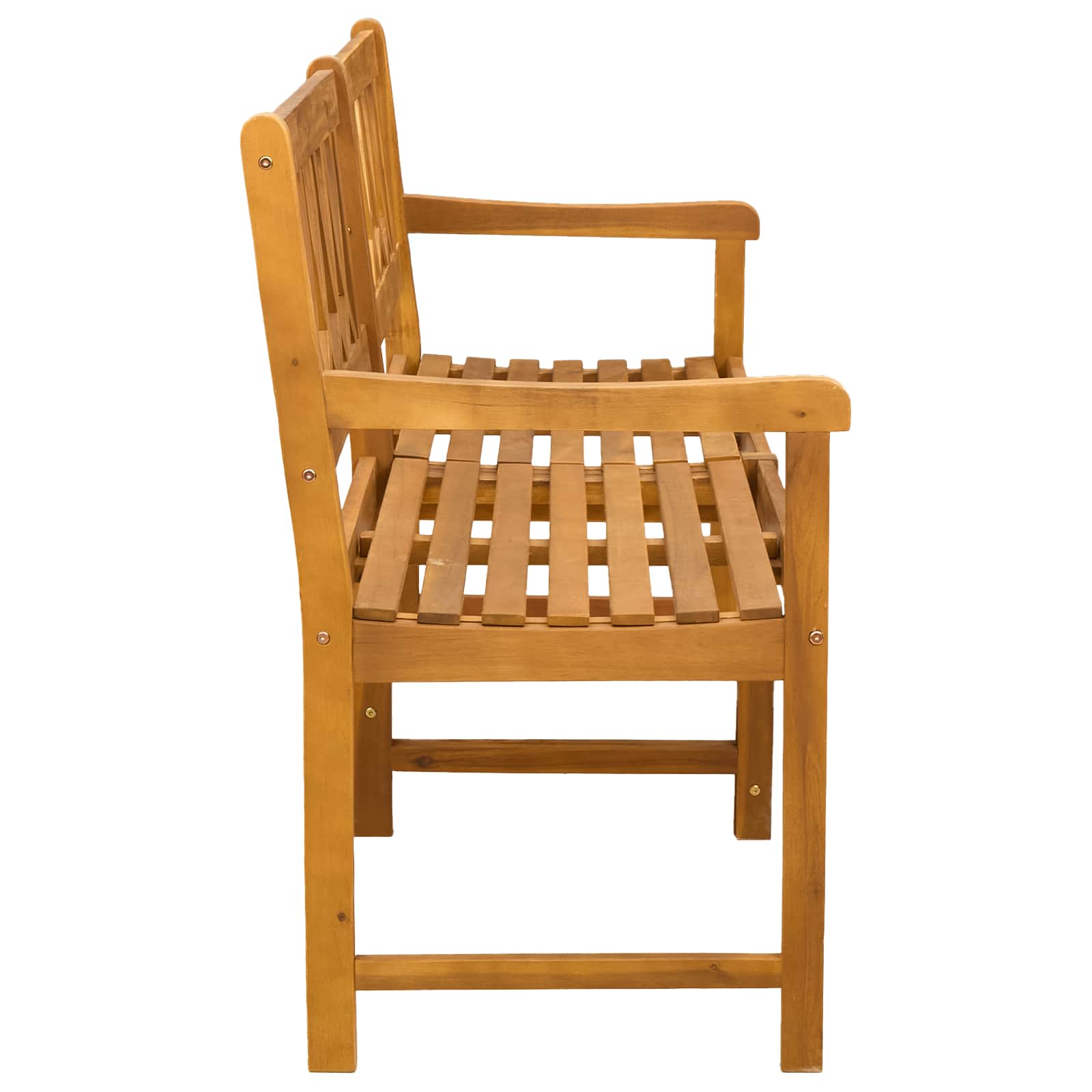 vidaXL Outdoor Bench Natural 150 x 55.5 x 90 cm Solid Acacia Wood - Brown