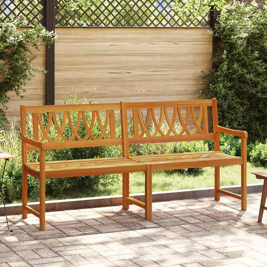vidaXL Outdoor Bench Natural 180 x 55.5 x 90 cm Solid Acacia Wood - Brown