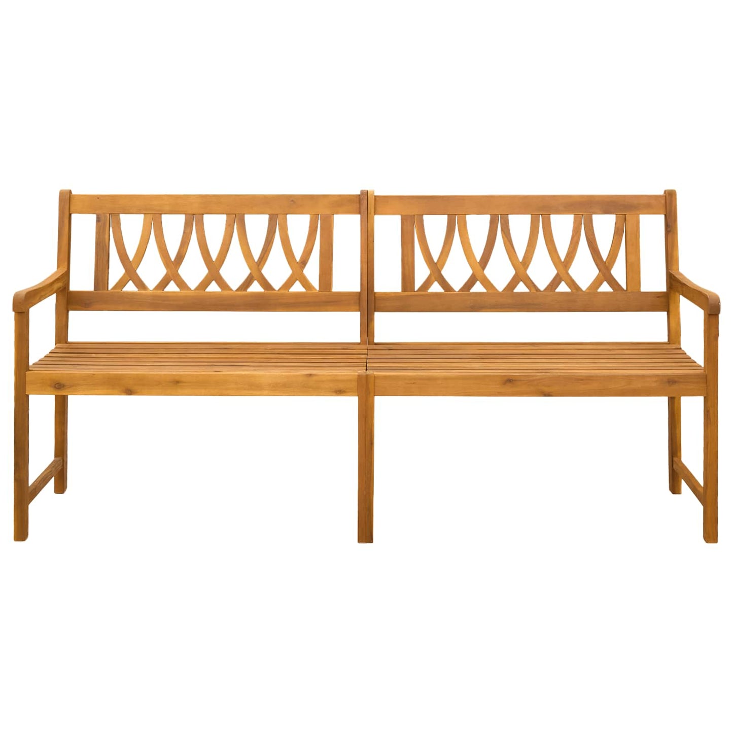 vidaXL Outdoor Bench Natural 180 x 55.5 x 90 cm Solid Acacia Wood - Brown