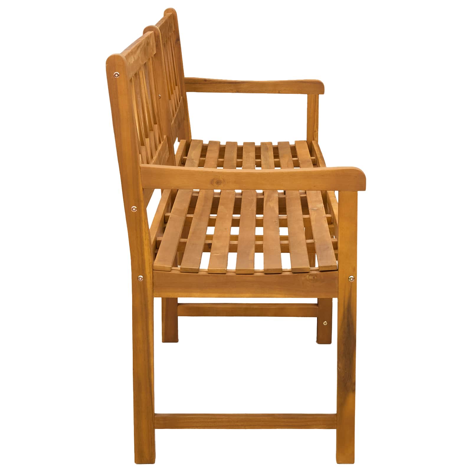 vidaXL Outdoor Bench Natural 180 x 55.5 x 90 cm Solid Acacia Wood - Brown