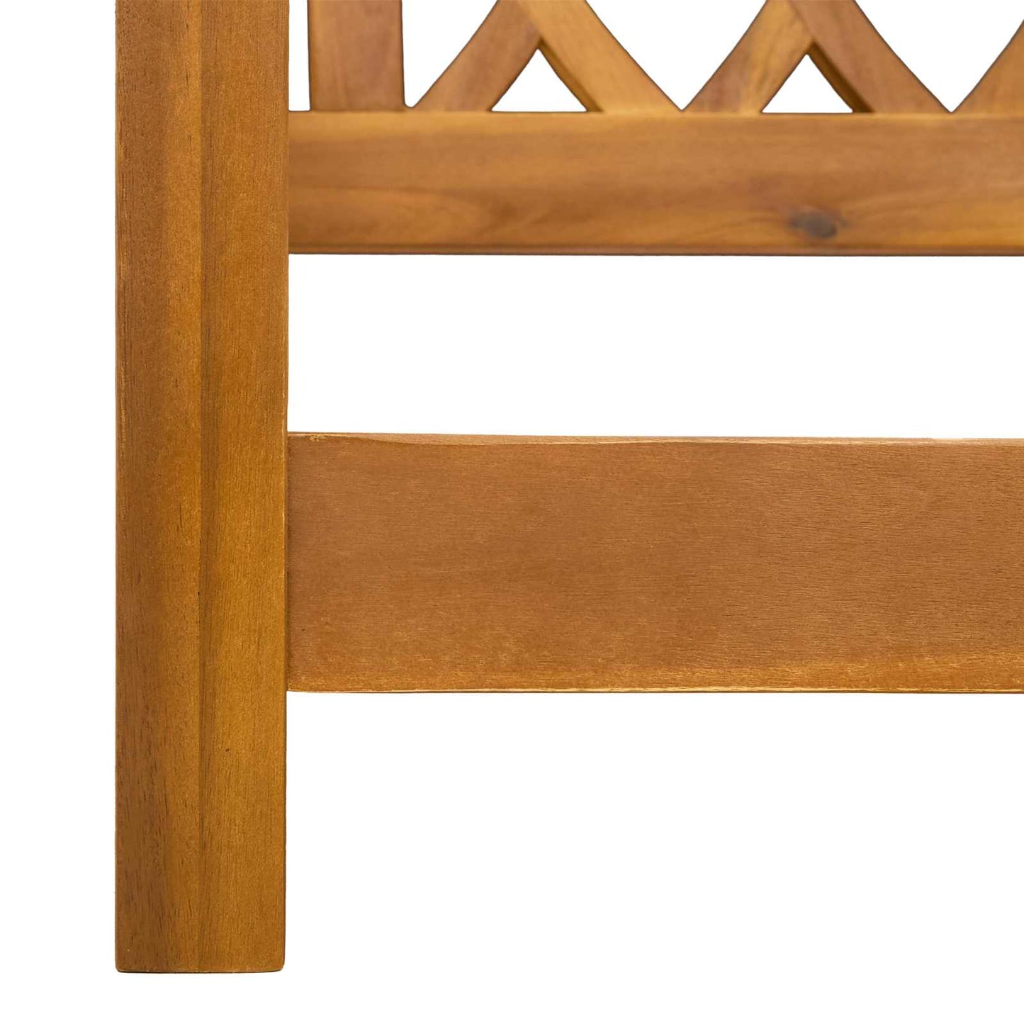vidaXL Garden Swing Bench Natural 110 x 56 x 58 cm Solid Acacia Wood - Brown