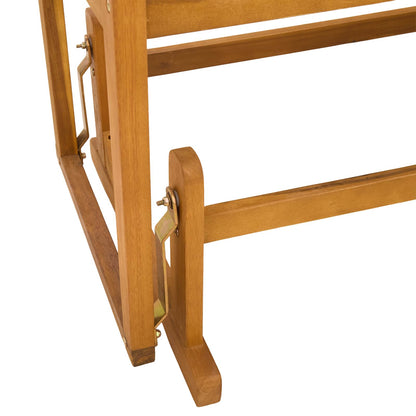 vidaXL Garden Glider Bench Natural 110 x 59 x 97 cm Solid Acacia Wood - Brown - 30917