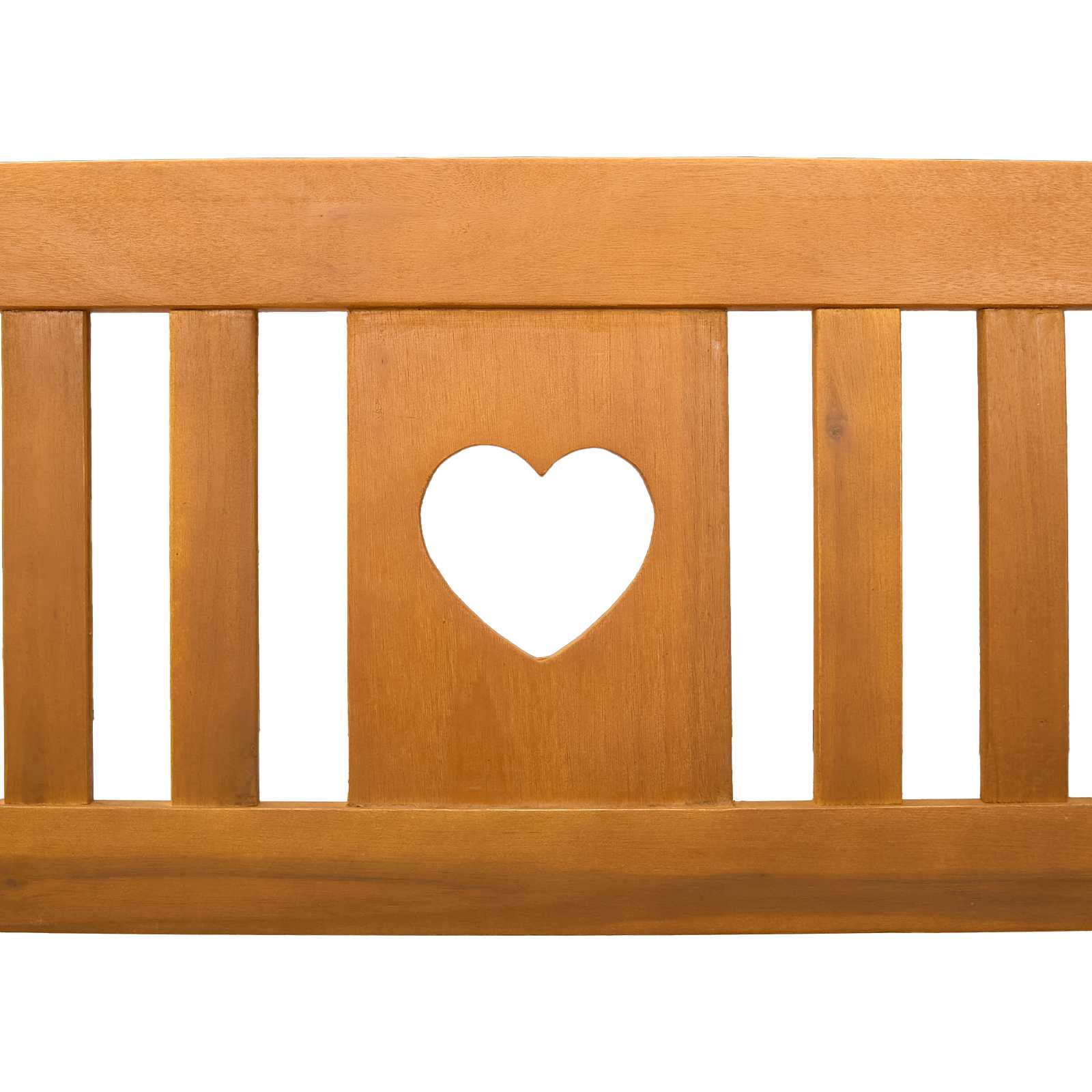 vidaXL Garden Glider Bench Natural 110 x 59 x 97 cm Solid Acacia Wood - Brown - 30917