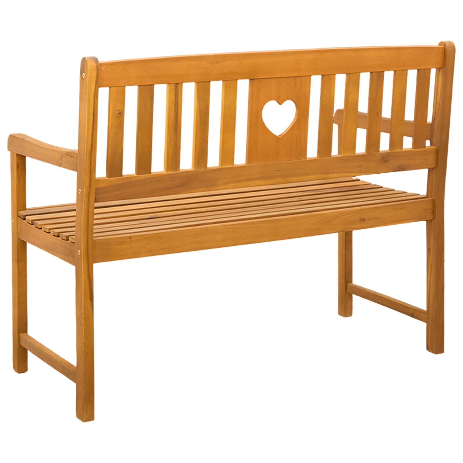 vidaXL Outdoor Bench Natural 110 x 55.5 x 90 cm Solid Acacia Wood - Brown - 30920
