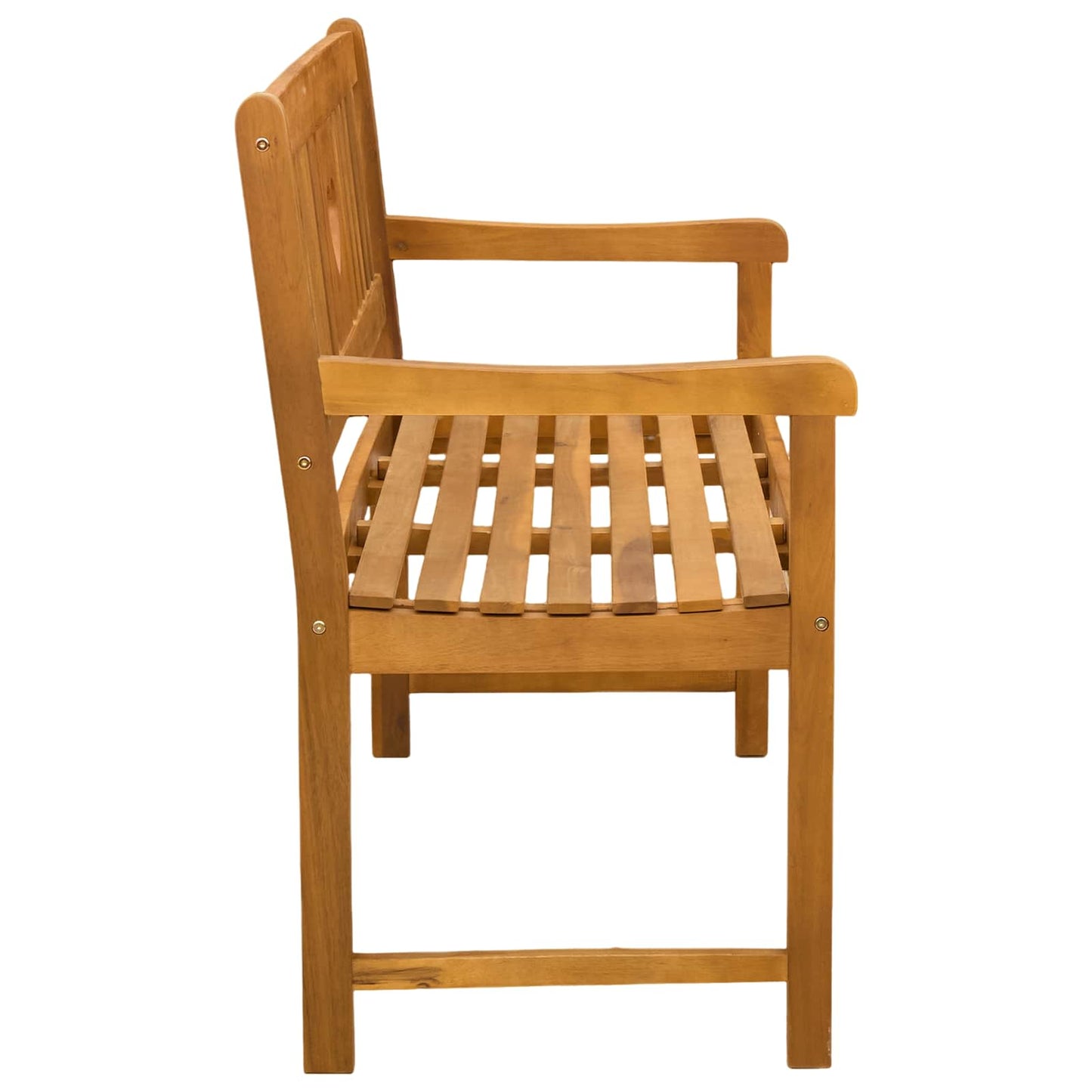 vidaXL Outdoor Bench Natural 110 x 55.5 x 90 cm Solid Acacia Wood - Brown - 30920