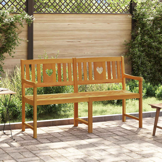 vidaXL Outdoor Bench Natural 150 x 55.5 x 90 cm Solid Acacia Wood - Brown - 30933