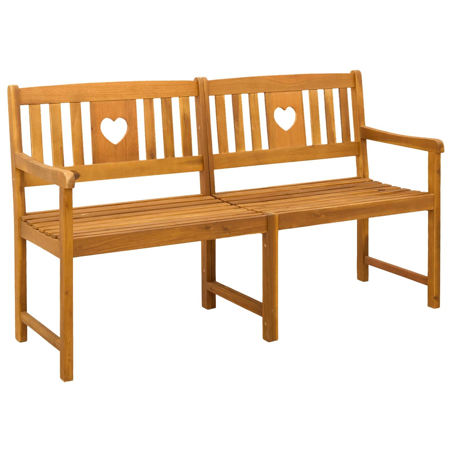 vidaXL Outdoor Bench Natural 150 x 55.5 x 90 cm Solid Acacia Wood - Brown - 30933