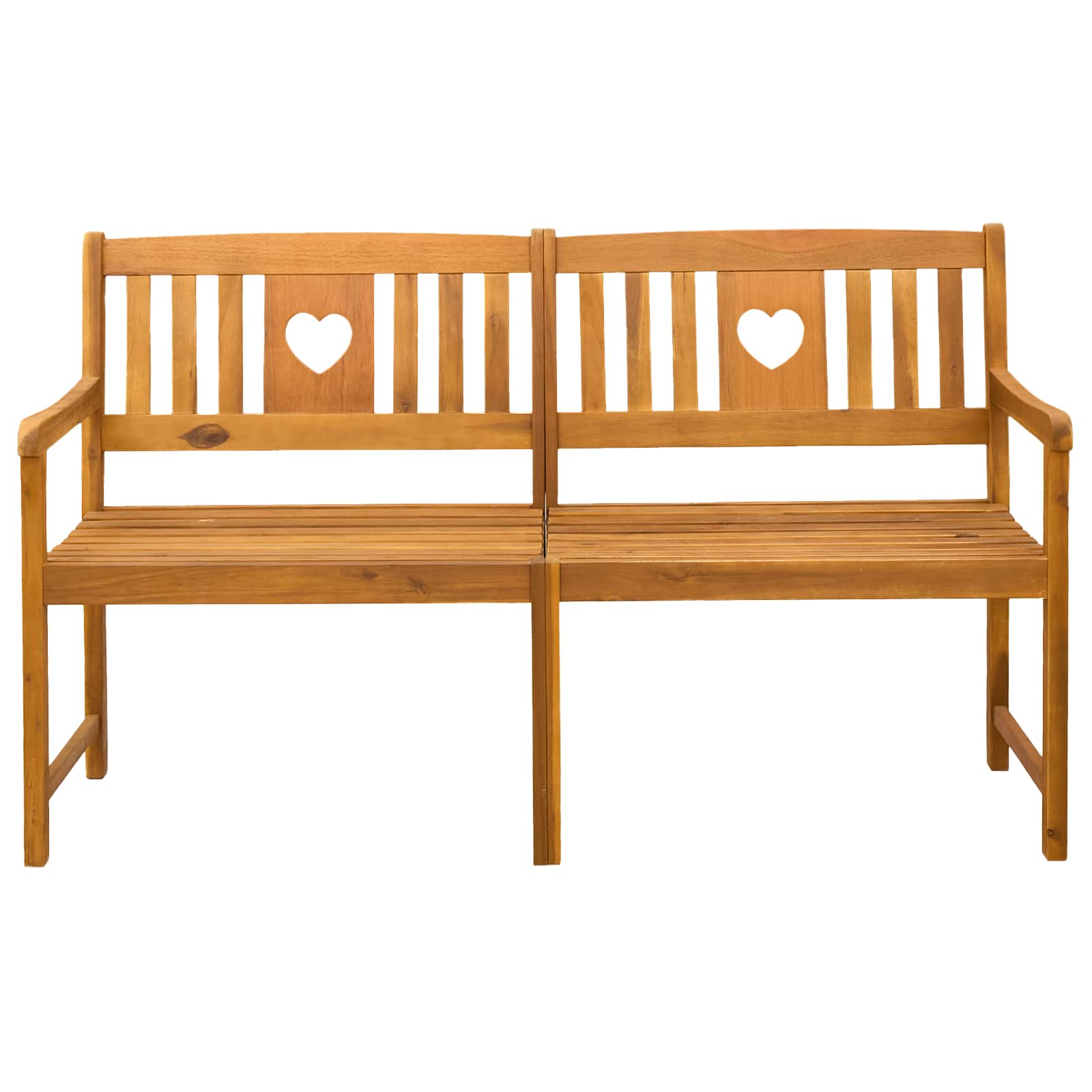 vidaXL Outdoor Bench Natural 150 x 55.5 x 90 cm Solid Acacia Wood - Brown - 30933