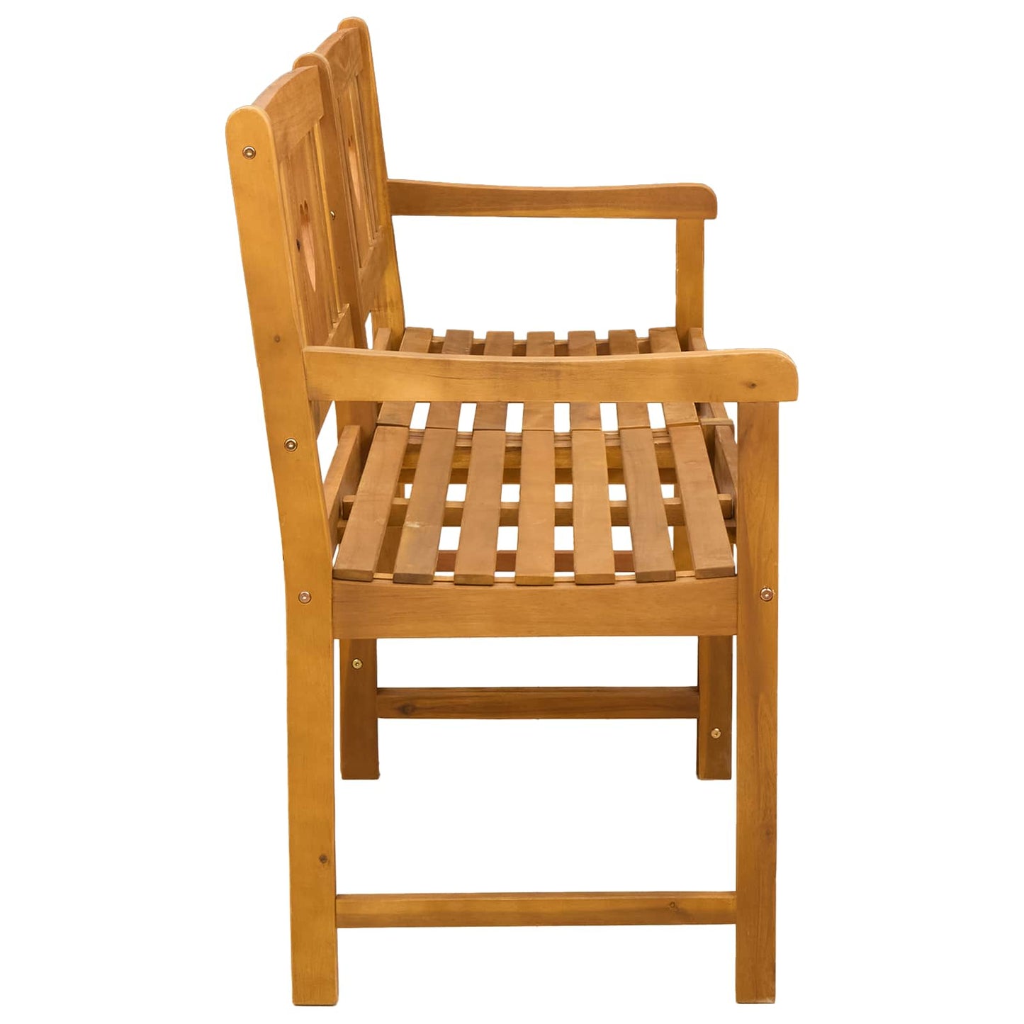 vidaXL Outdoor Bench Natural 150 x 55.5 x 90 cm Solid Acacia Wood - Brown - 30933