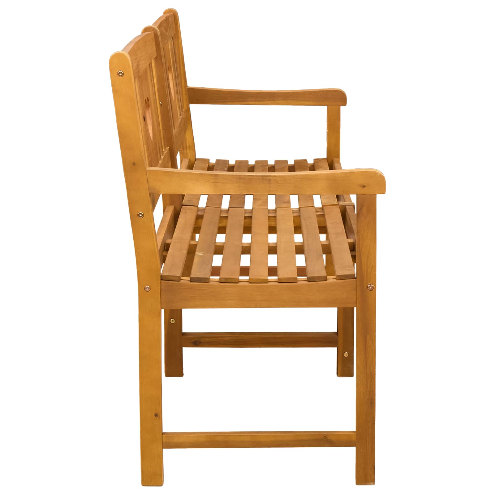 vidaXL Outdoor Bench Natural 150 x 55.5 x 90 cm Solid Acacia Wood - Brown - 30933
