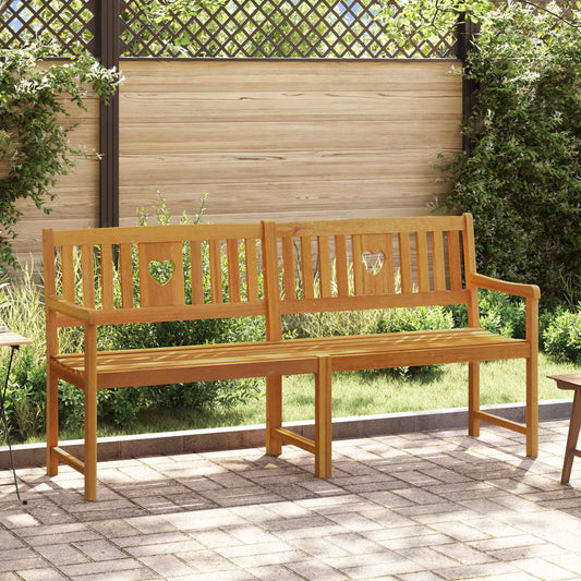 vidaXL Outdoor Bench Natural 180 x 55.5 x 90 cm Solid Acacia Wood - Brown - 30934