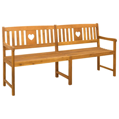 vidaXL Outdoor Bench Natural 180 x 55.5 x 90 cm Solid Acacia Wood - Brown - 30934