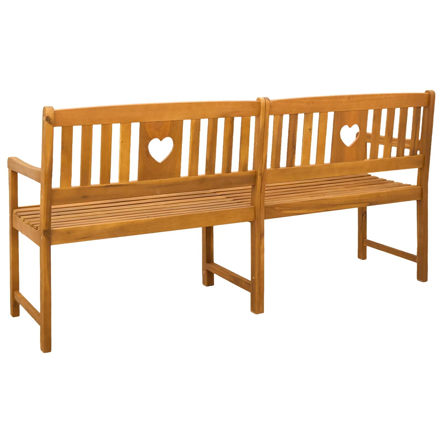 vidaXL Outdoor Bench Natural 180 x 55.5 x 90 cm Solid Acacia Wood - Brown - 30934