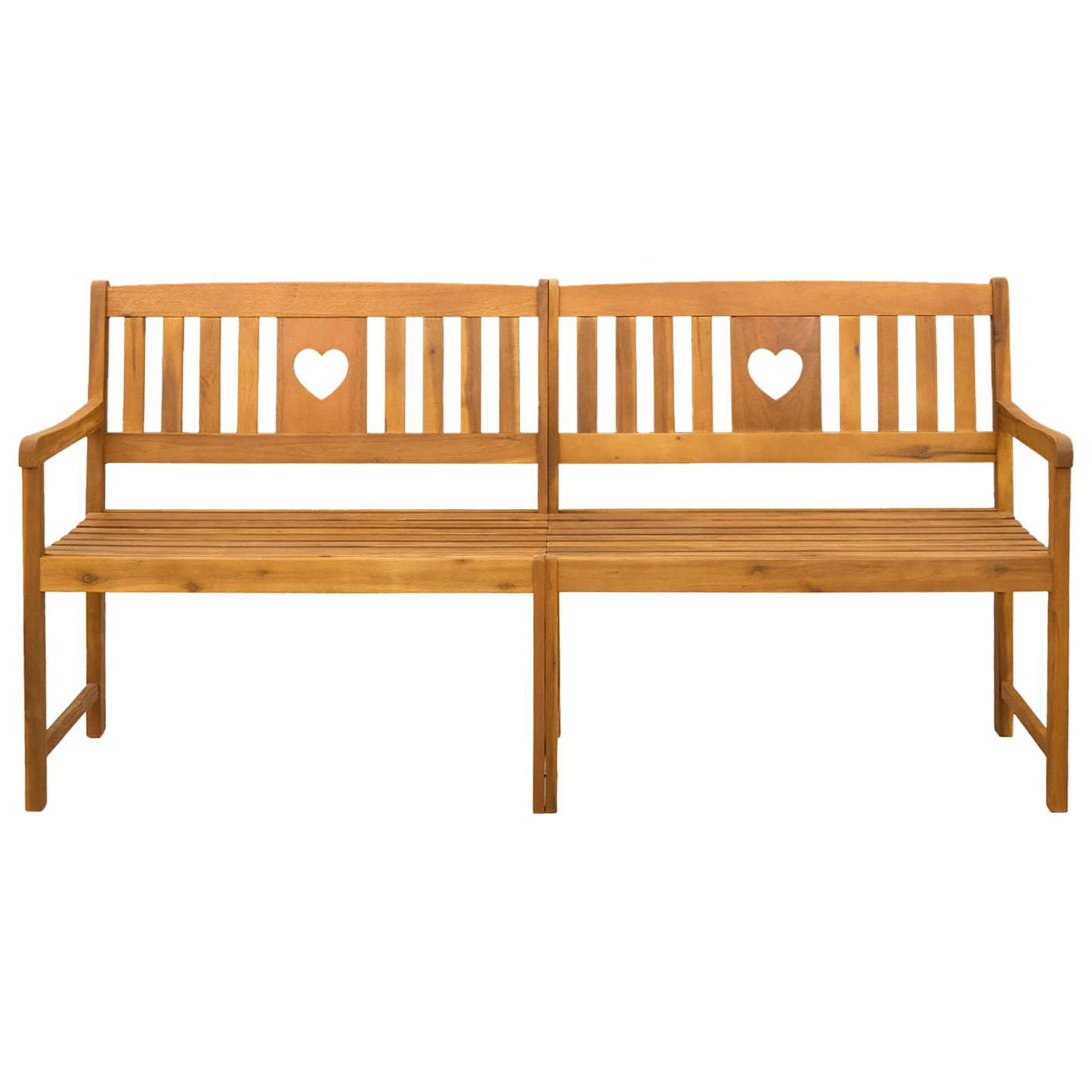 vidaXL Outdoor Bench Natural 180 x 55.5 x 90 cm Solid Acacia Wood - Brown - 30934