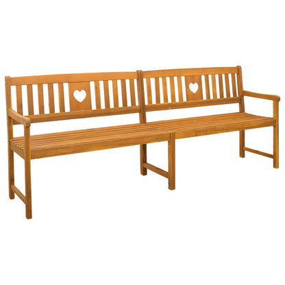 vidaXL Outdoor Bench Natural 220 x 55.5 x 90 cm Solid Acacia Wood - Brown - 30941