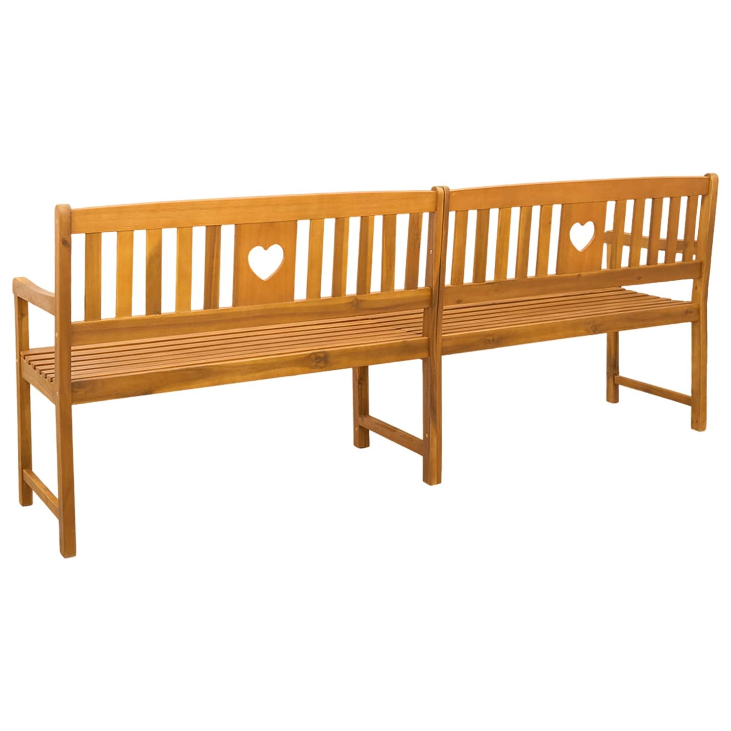 vidaXL Outdoor Bench Natural 220 x 55.5 x 90 cm Solid Acacia Wood - Brown - 30941
