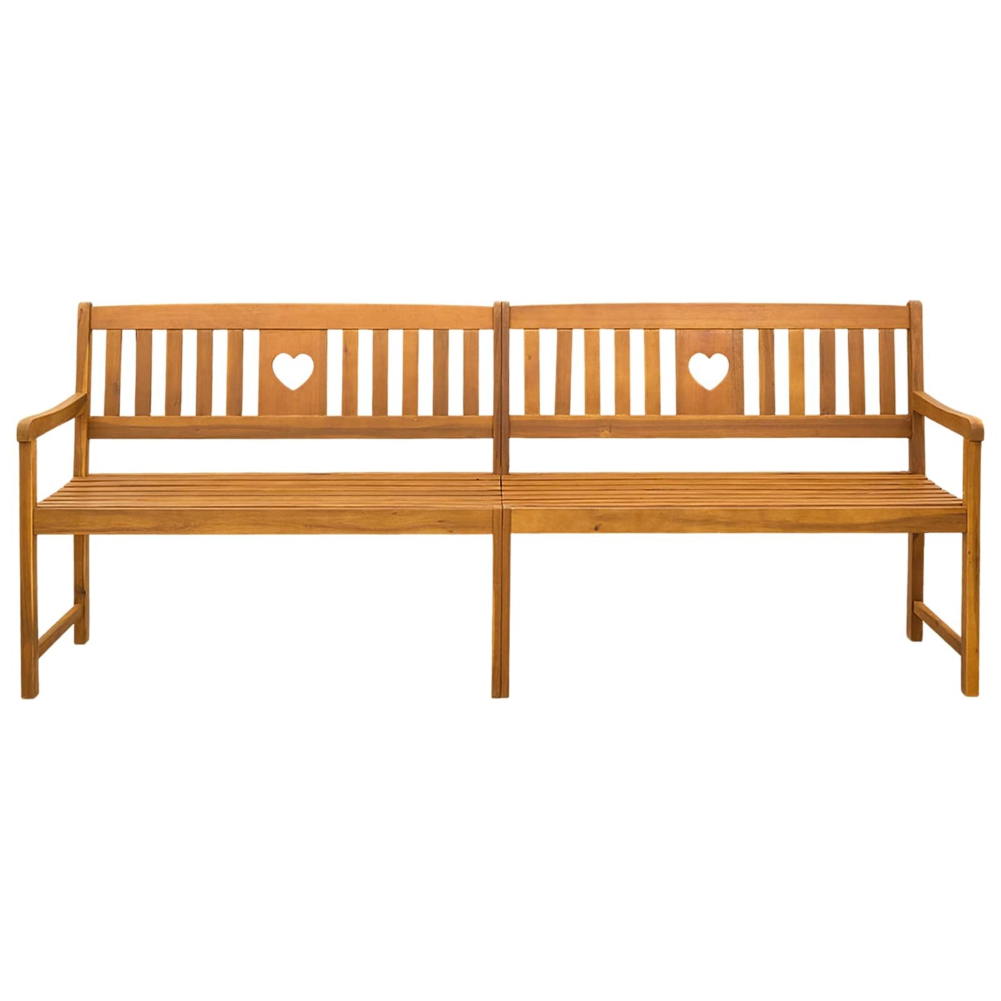 vidaXL Outdoor Bench Natural 220 x 55.5 x 90 cm Solid Acacia Wood - Brown - 30941