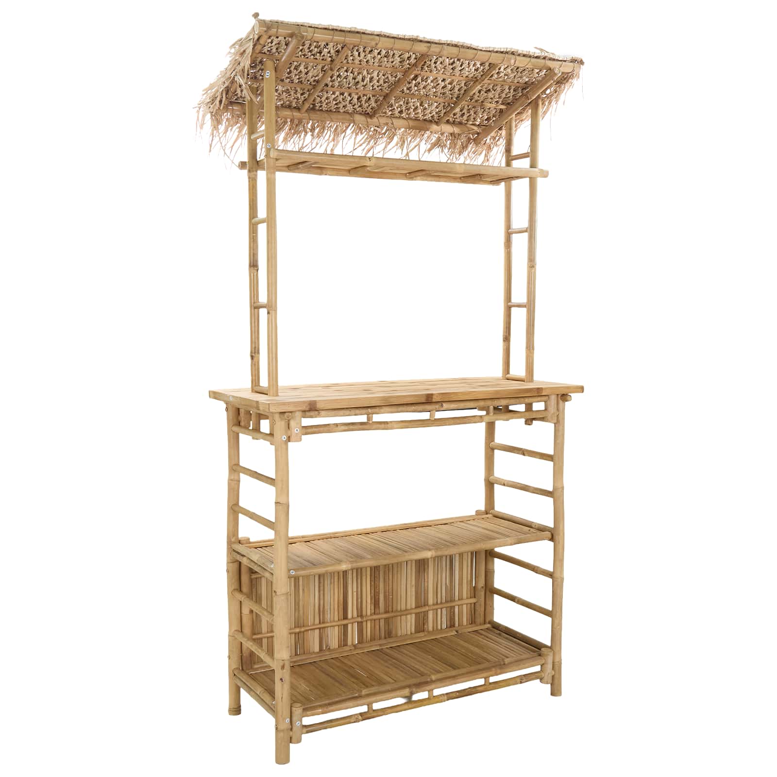 vidaXL Outdoor Bar Table Natural 110 x 50 x 209 cm Bamboo - Brown