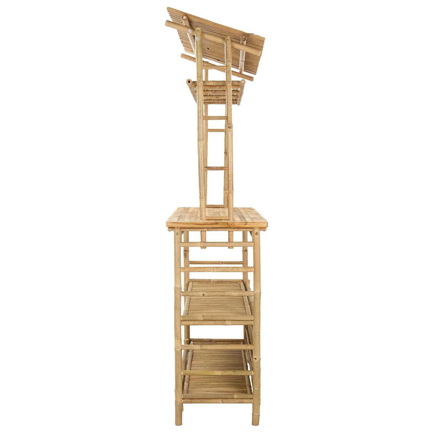 vidaXL Outdoor Bar Table Natural 110 x 50 x 210 cm Bamboo - Brown