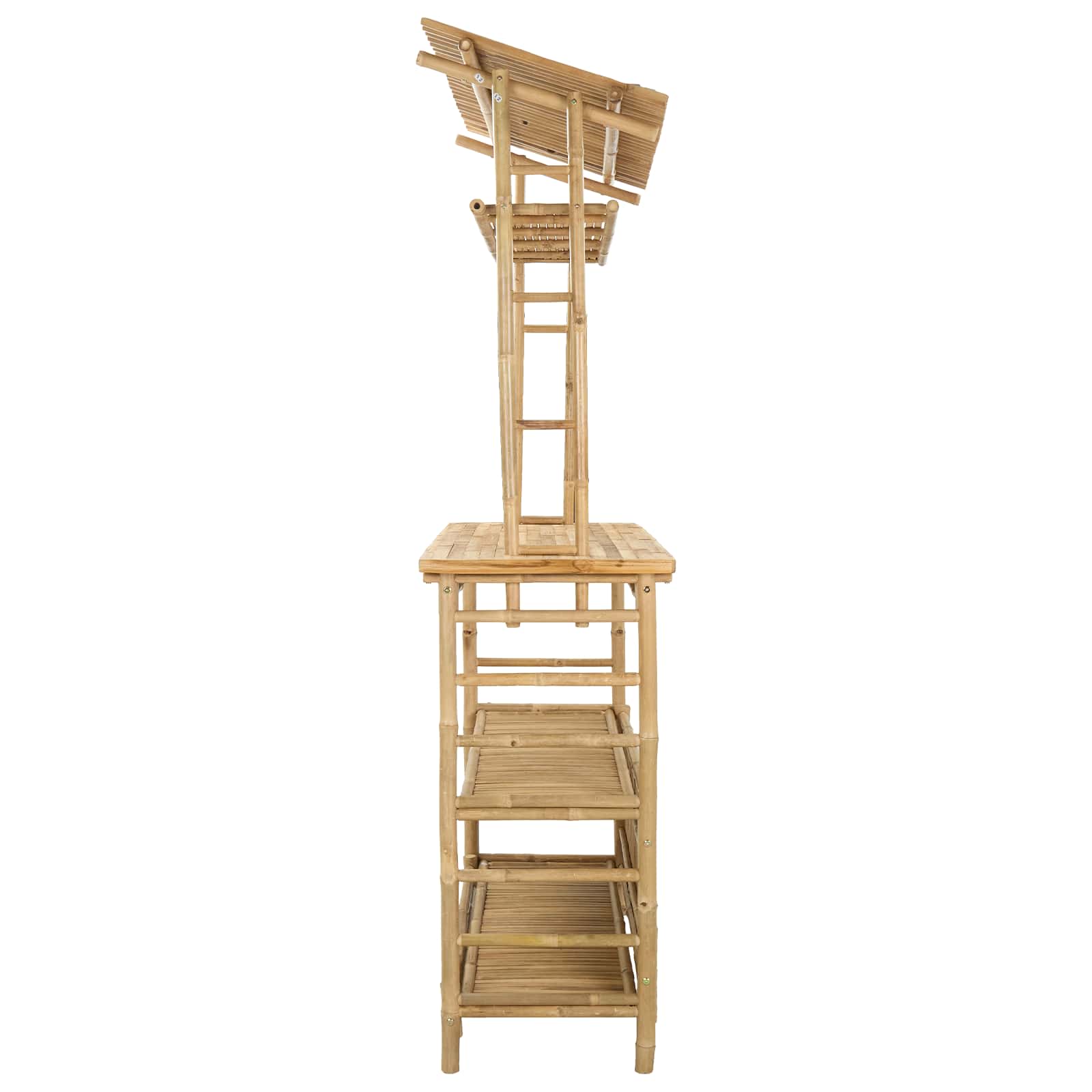 vidaXL Outdoor Bar Table Natural 110 x 50 x 210 cm Bamboo - Brown