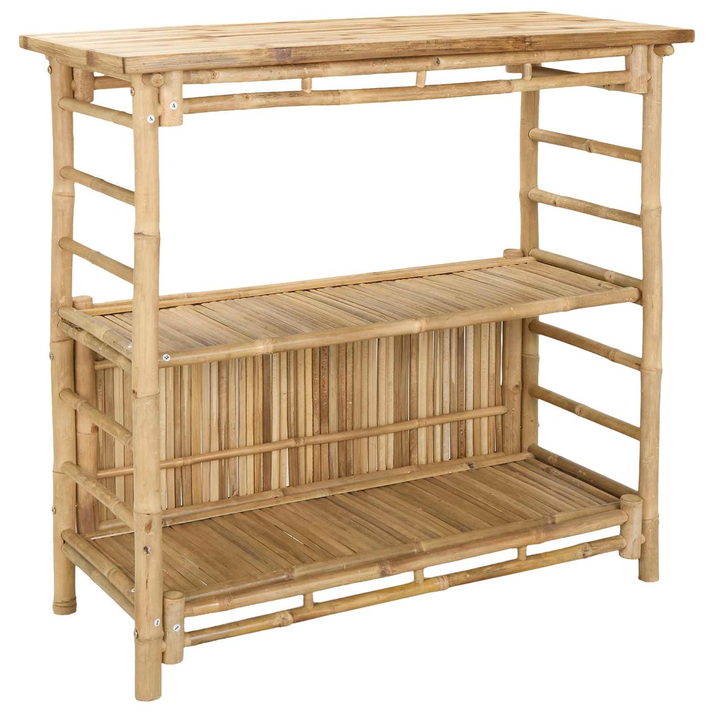 vidaXL Outdoor Bar Table Natural 110 x 50 x 105 cm Bamboo - Brown