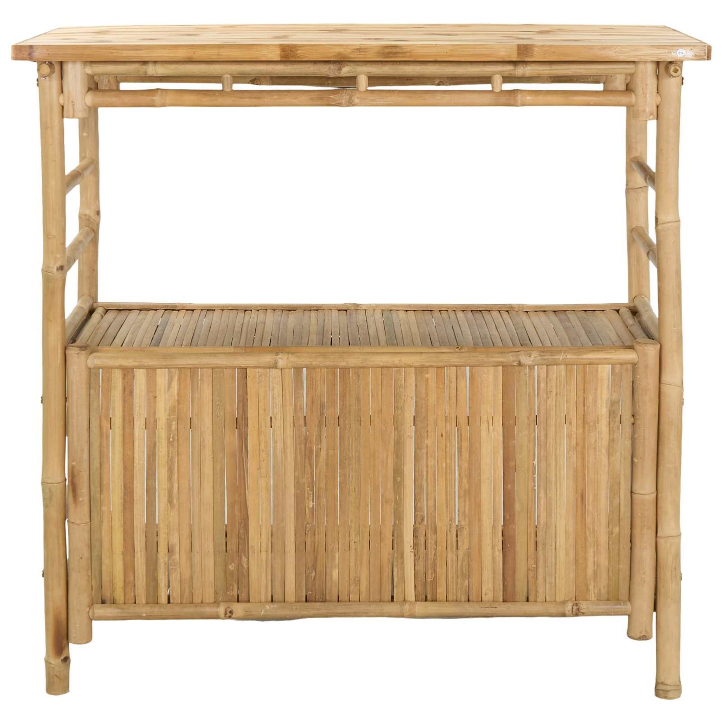 vidaXL Outdoor Bar Table Natural 110 x 50 x 105 cm Bamboo - Brown