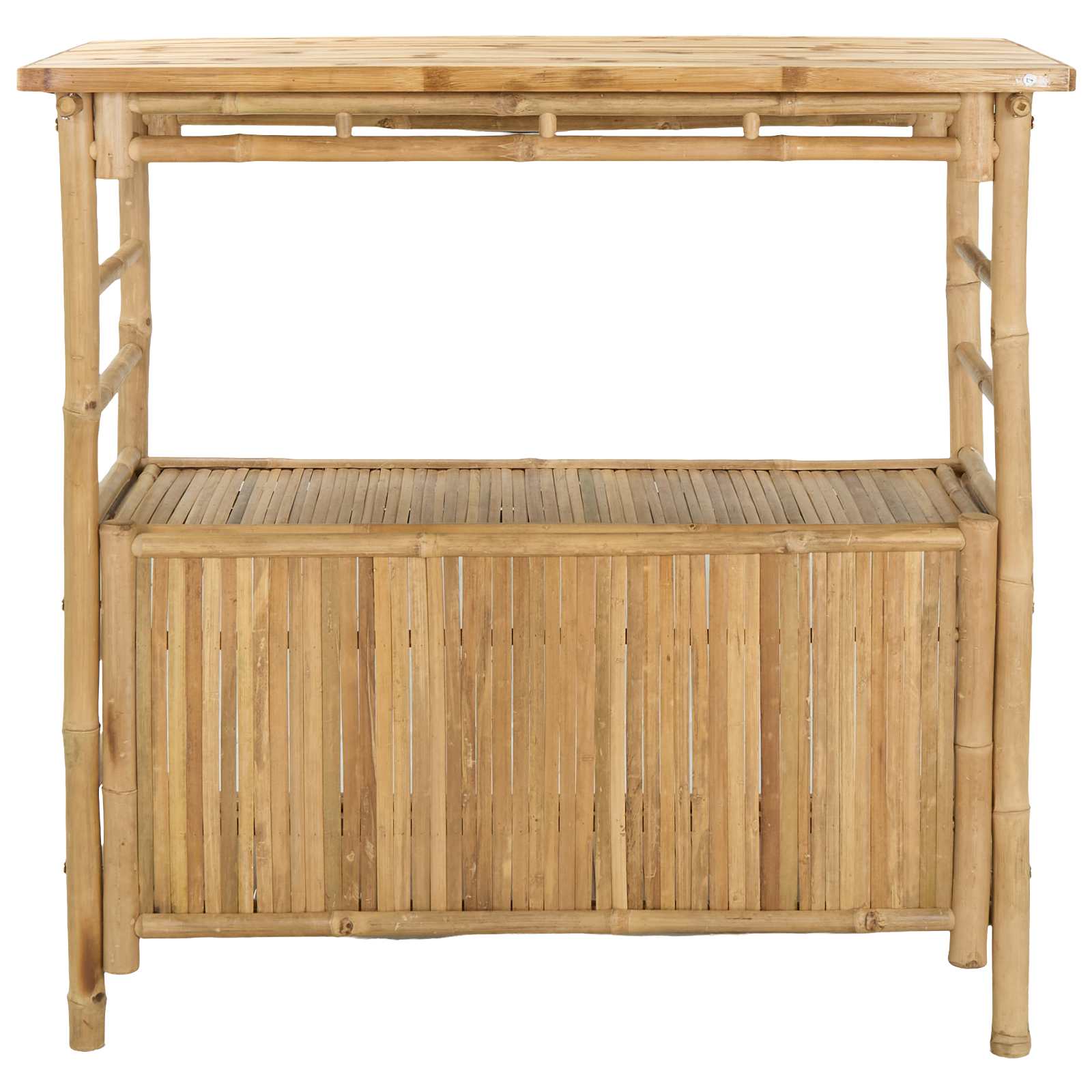 vidaXL Outdoor Bar Table Natural 110 x 50 x 105 cm Bamboo - Brown