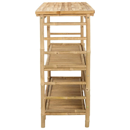 vidaXL Outdoor Bar Table Natural 110 x 50 x 105 cm Bamboo - Brown