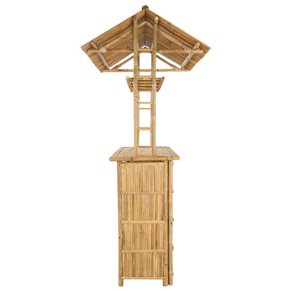 vidaXL Outdoor Bar Table Natural 115 x 95 x 214 cm Bamboo - Brown