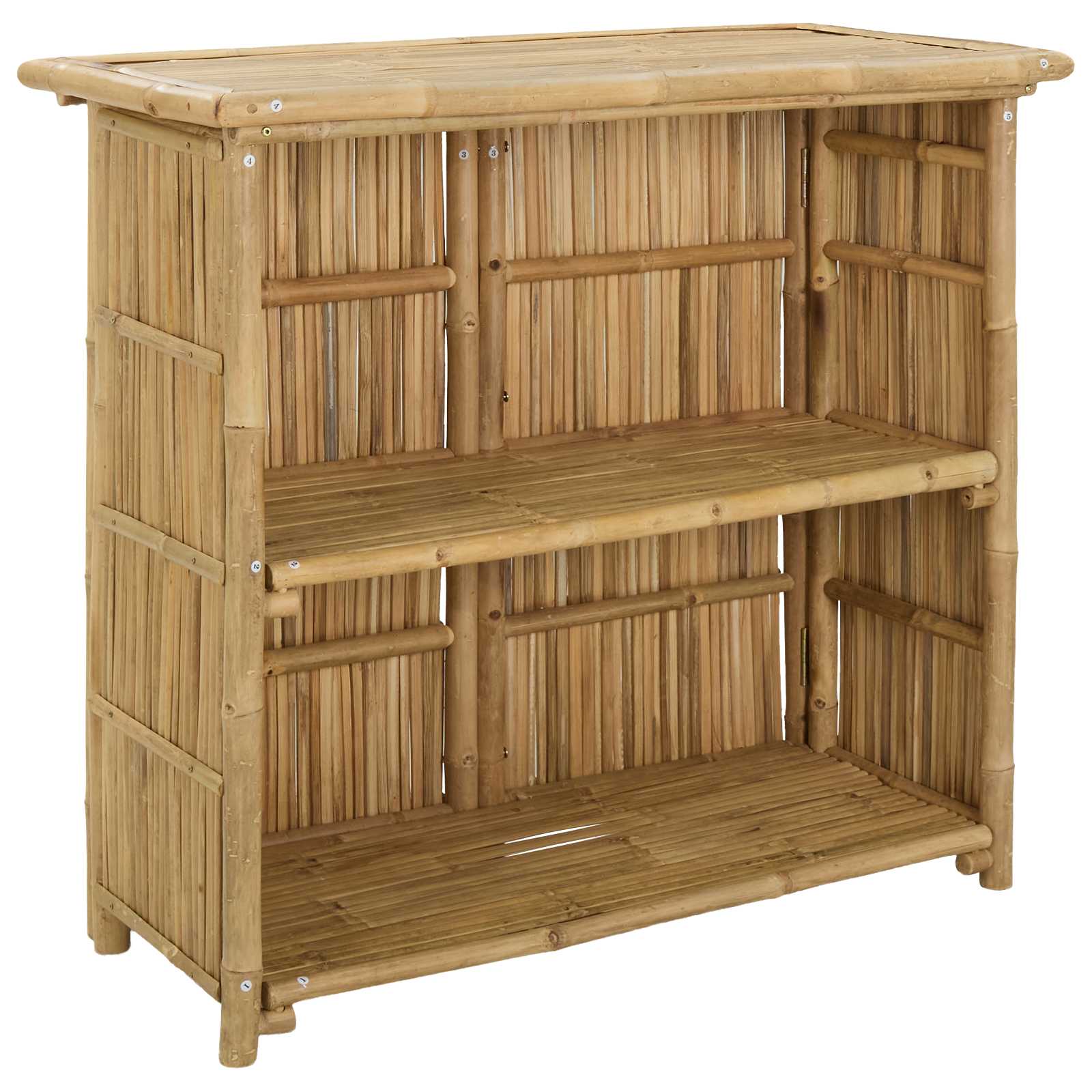 vidaXL Outdoor Bar Table Natural 115 x 55 x 105 cm Bamboo - Brown