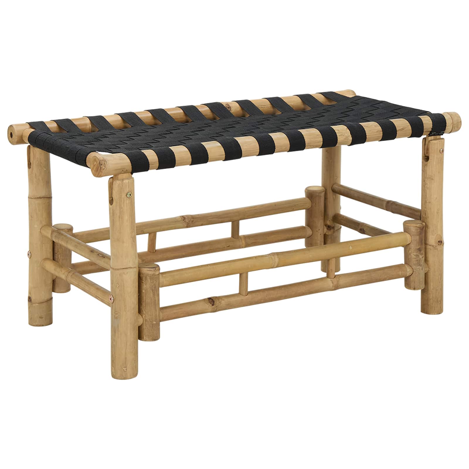 vidaXL Garden Bench 80 x 38 x 40 cm Bamboo Natural Rectangular - Brown